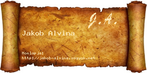 Jakob Alvina névjegykártya